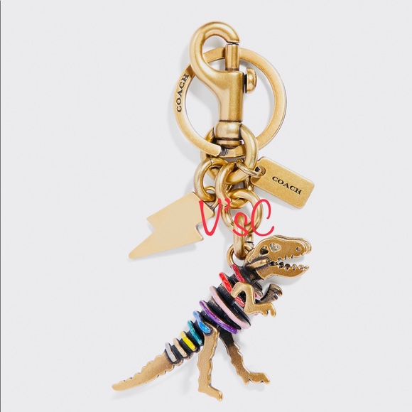 ❤️SOLD❤️ Rare Collectible Coach Rainbow Rexy Bag Charm - Picture 2 of 6